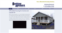 Desktop Screenshot of betterhomesandtransport.net