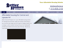 Tablet Screenshot of betterhomesandtransport.net